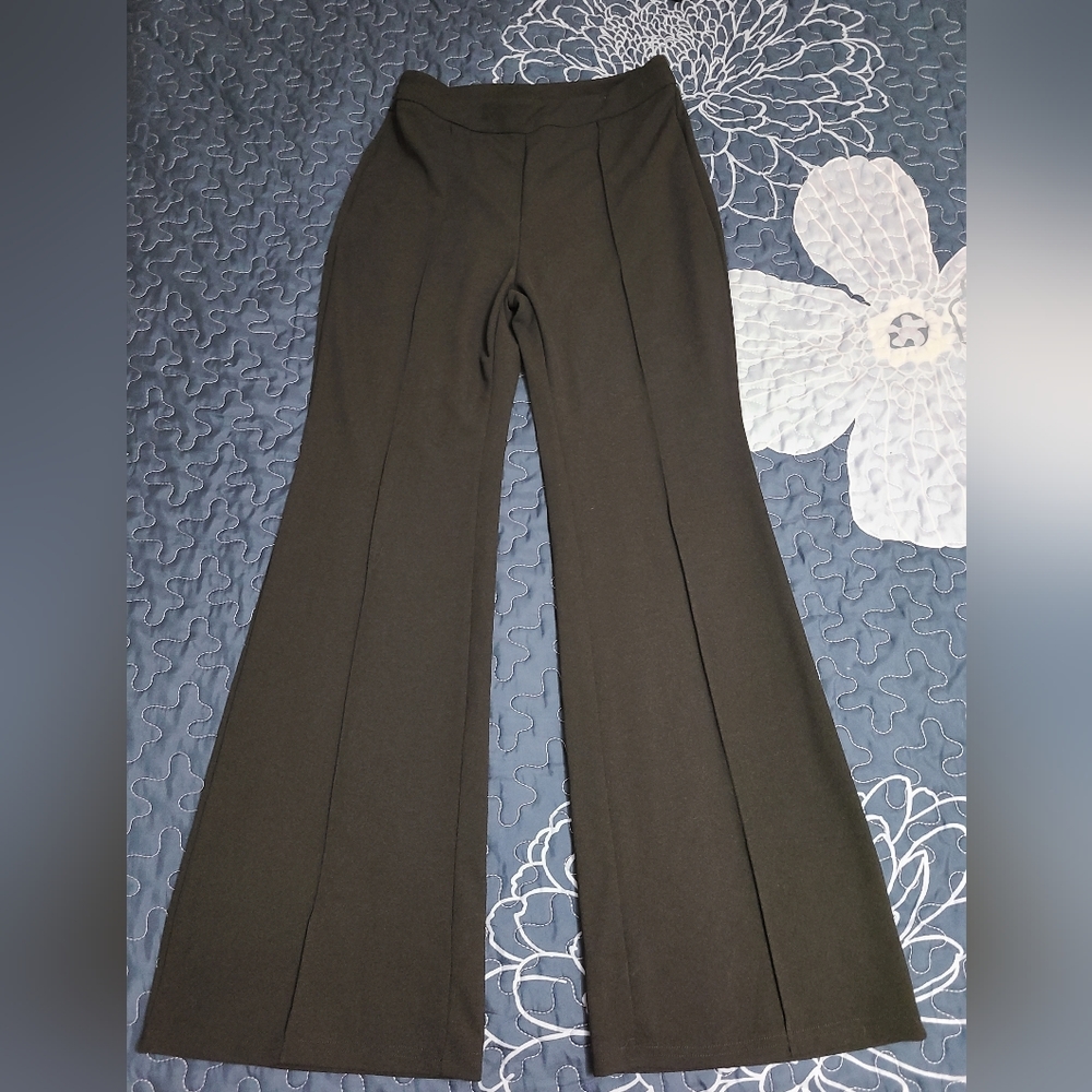Shein SXY High Waist Seam Front Flare Leg Pants.